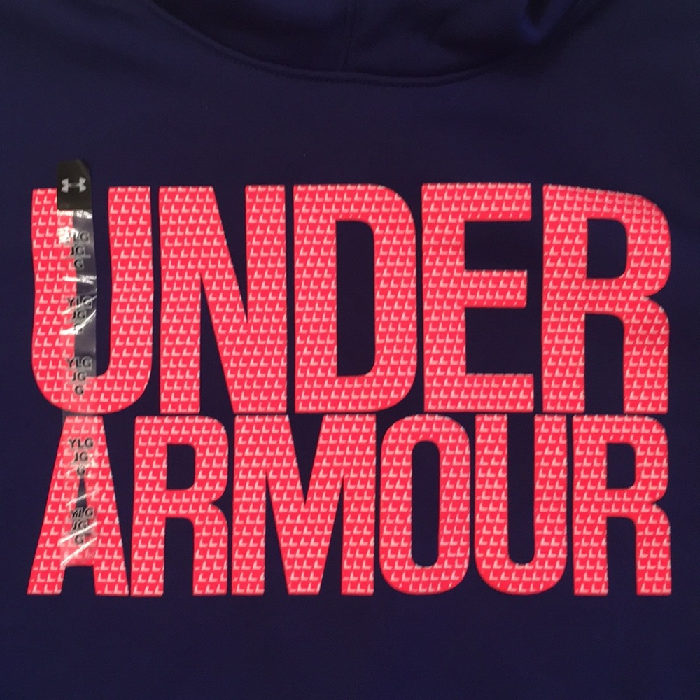 Under Armour Big Girls Fleece Youth Hoodie - Picture 6 of 10